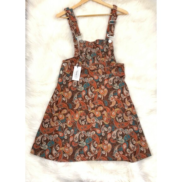 Cider Dresses & Skirts - Cider NWT Corduroy Cottagecore Overall Dress Size XL Womens